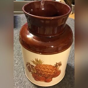 Vintage McCoy Pottery Milk Can Cookie Jar/Canister